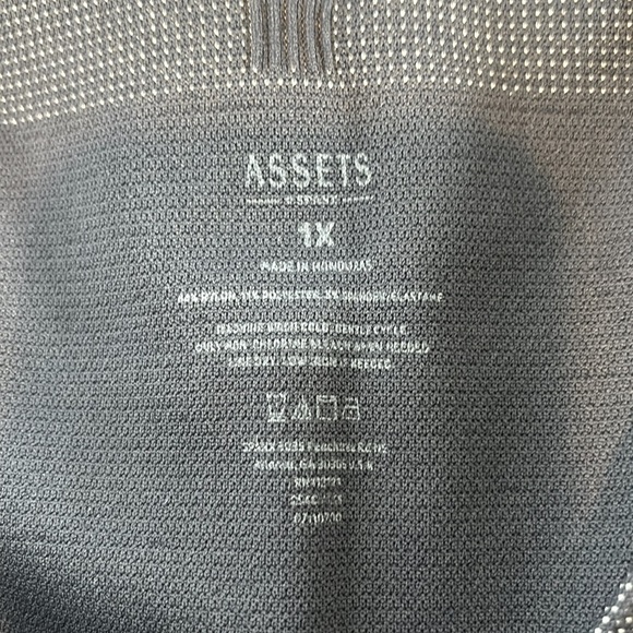 Assets by Spanx Denim Wash Seamless Leggings in Dark Navy Blue Women’s Size 1XL - Picture 4 of 10